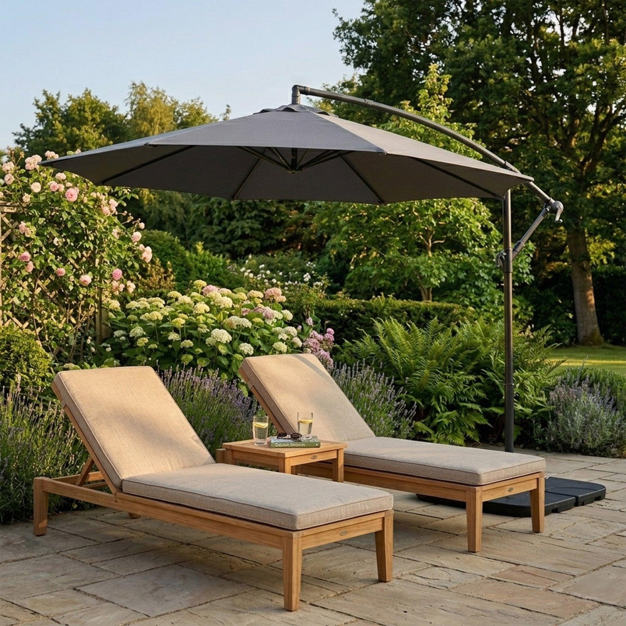 Voir la diapositive 4 : Monster Parasol Banane à Mât Déporté 3 m