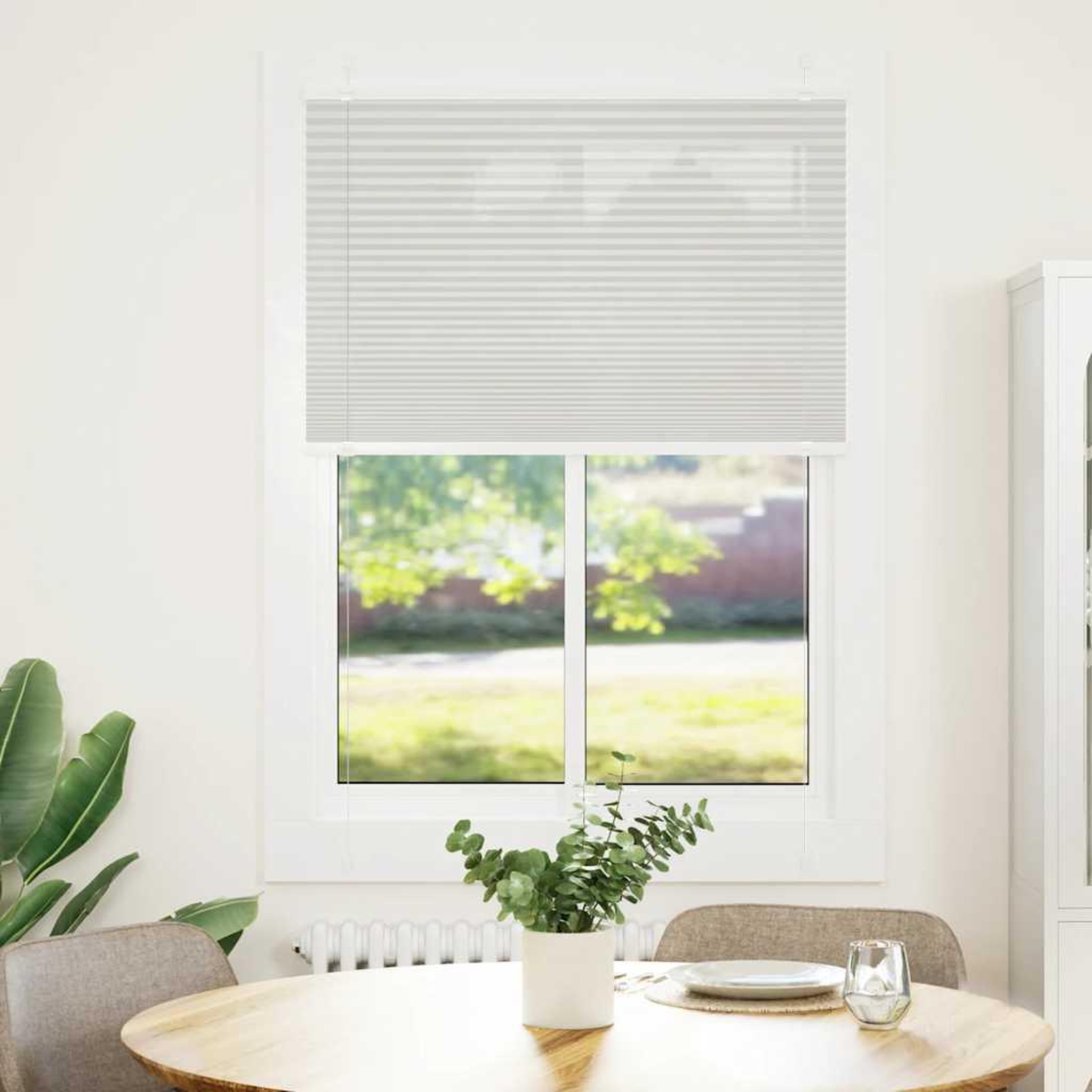 Voir la diapositive 2 : VIDAXL Store plisse gris clair 90x150 cm largeur du tissu 89,4 cm