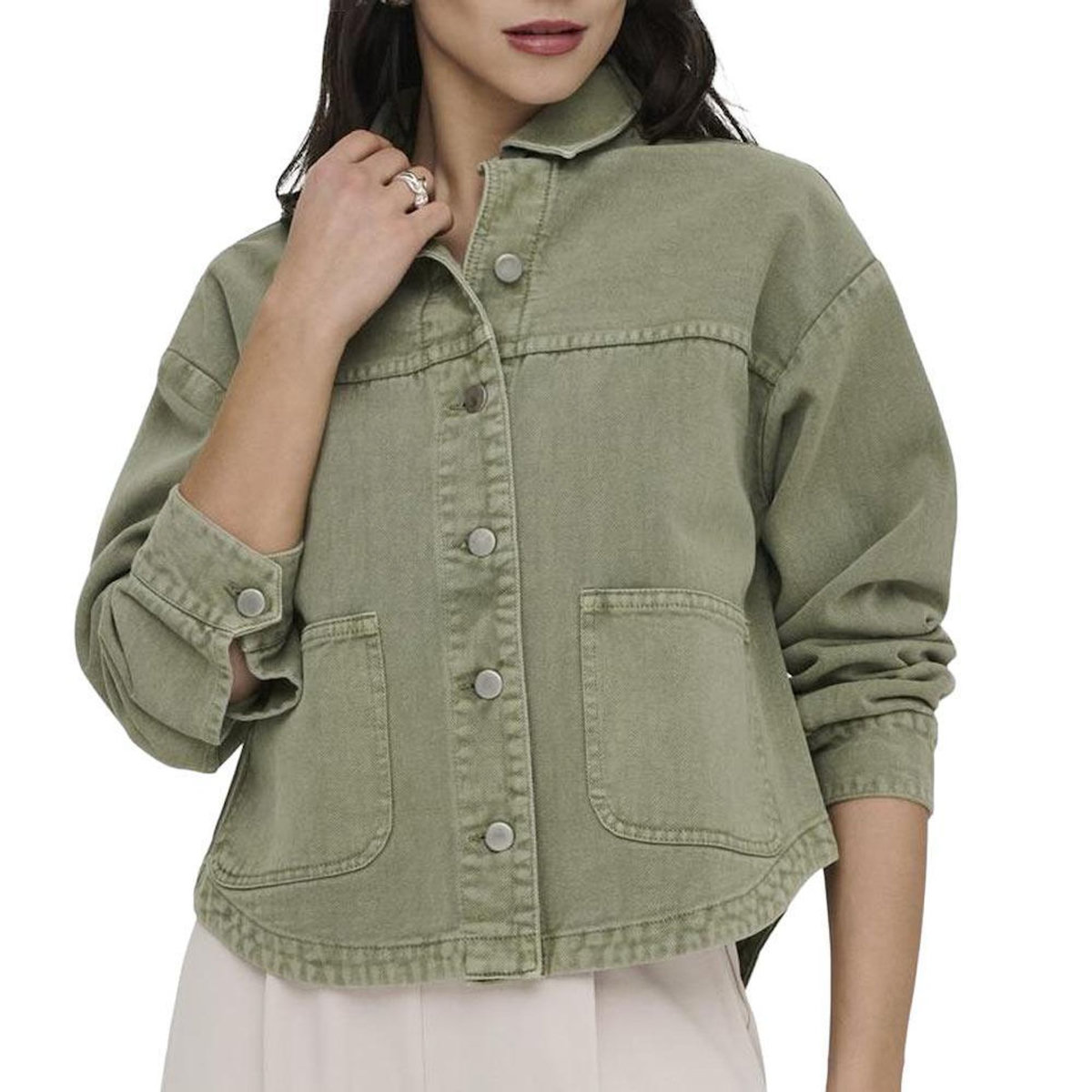 JACQUELINE DE YONG Veste Kaki Femme JDY Noma
