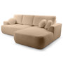Voir la diapositive 6 : BEST MOBILIER Candela - canapé d'angle droit 4 places - convertible avec coffre - en tissu bouclette