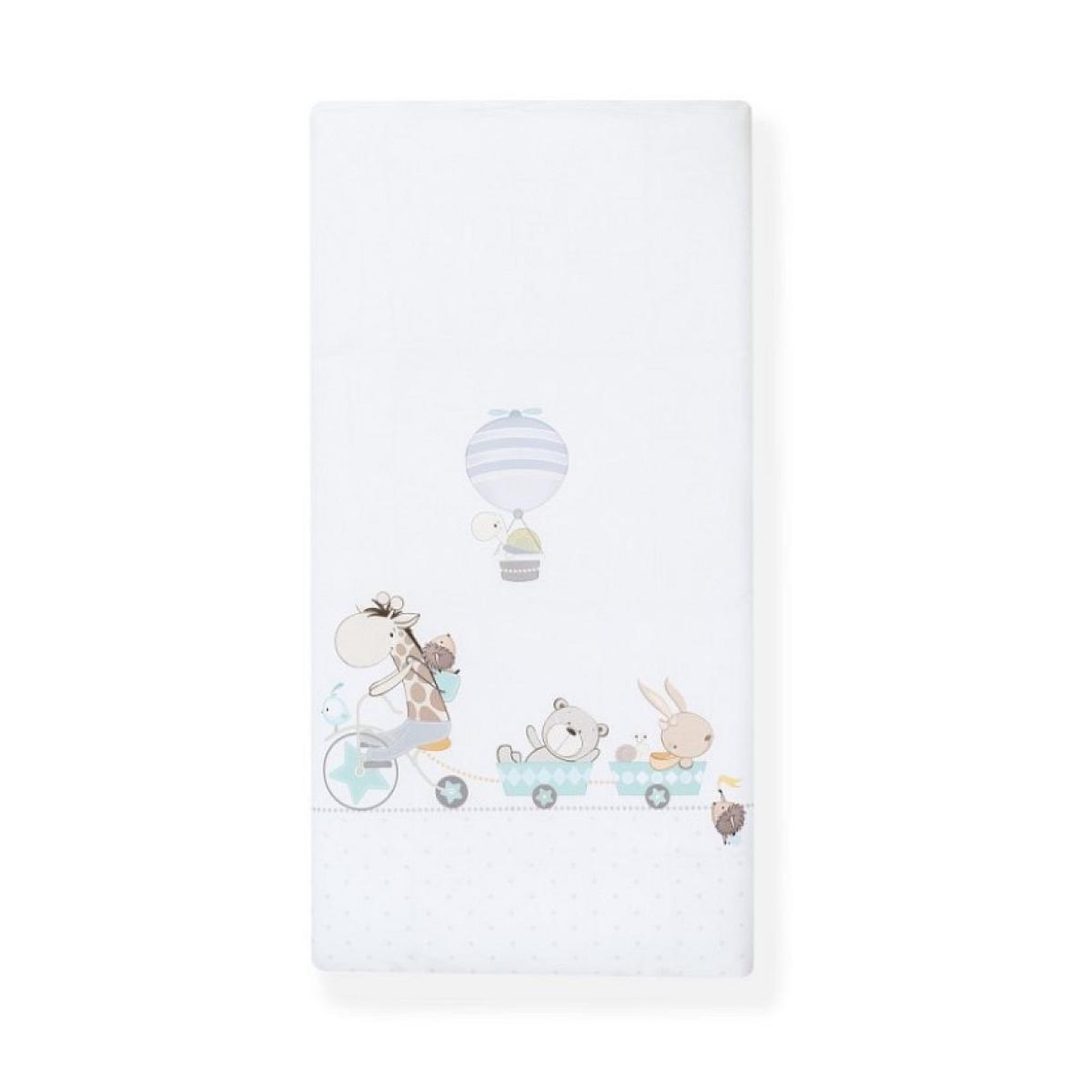 INTERBABY Parure Lit Bébé Amovible Girafe-Bicicleta - Vert