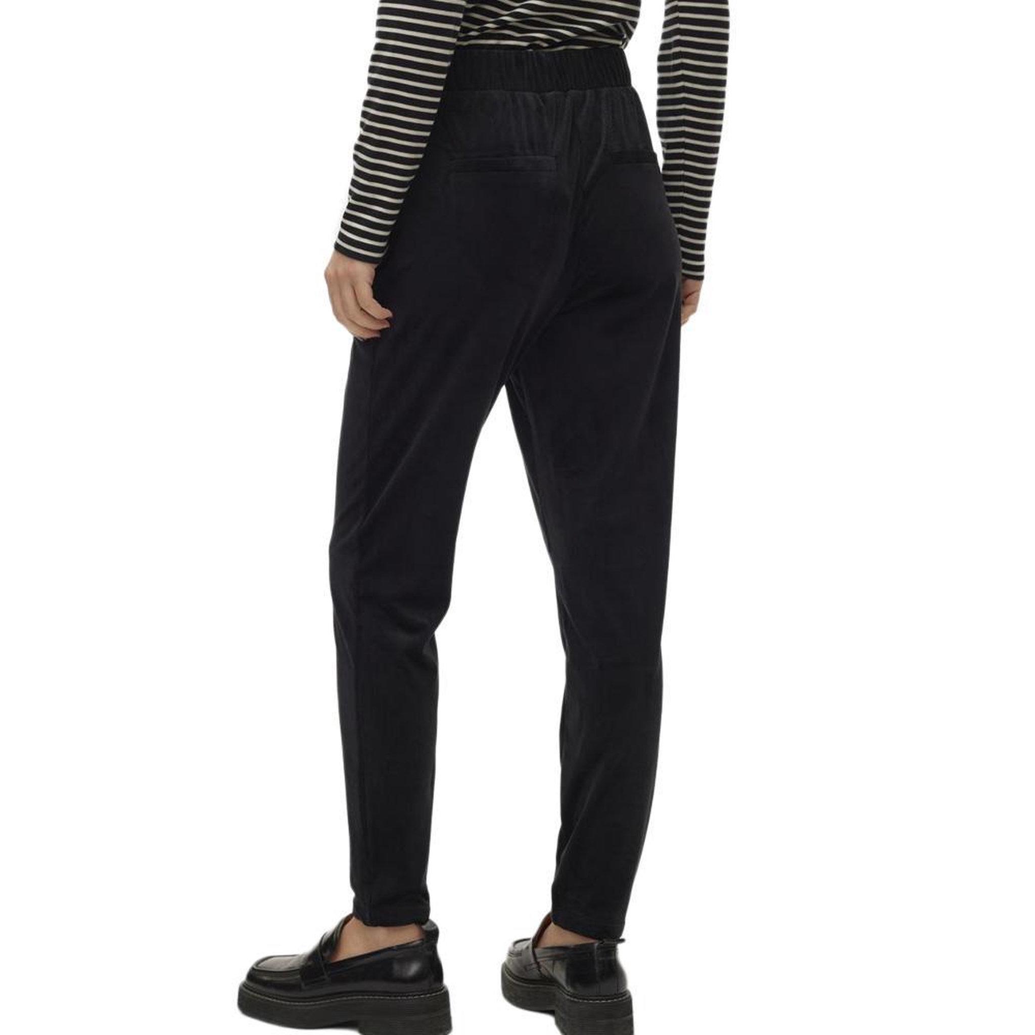 Voir la diapositive 2 : Vero Moda Pantalon fluide Velours Noir Femme Vero Moda Lea