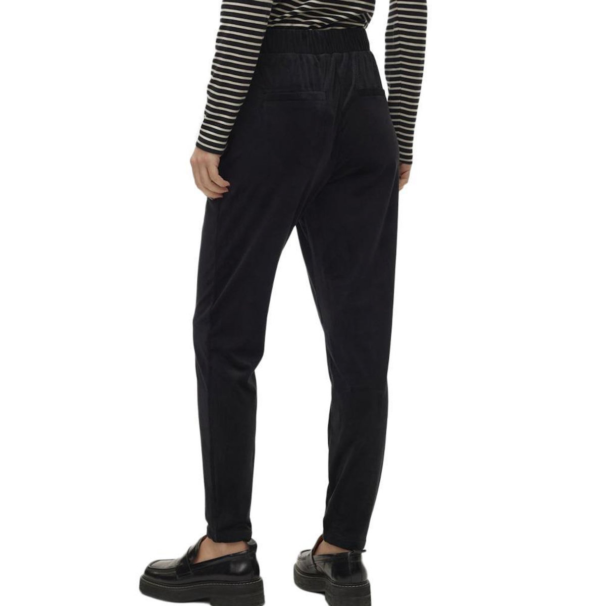 Vero Moda Pantalon fluide Velours Noir Femme Vero Moda Lea