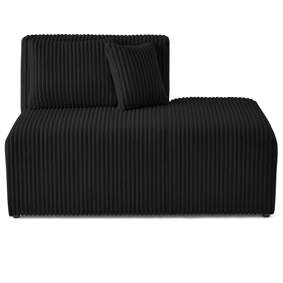 LISA DESIGN Victoire - module d'assise droit en velours côtelé grosses côtes