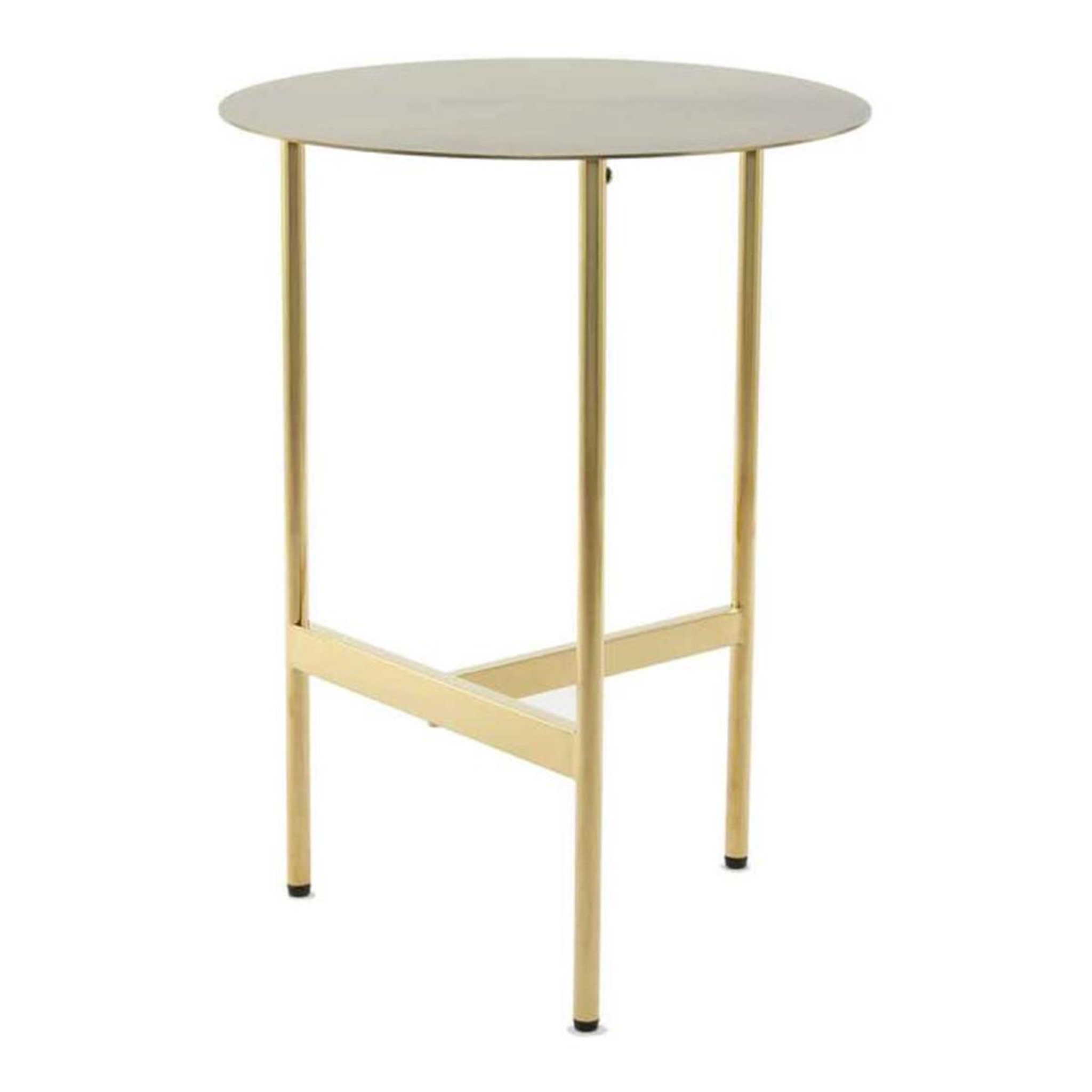 Paris Prix Table d'Appoint Ronde Design  Pema  54cm Or