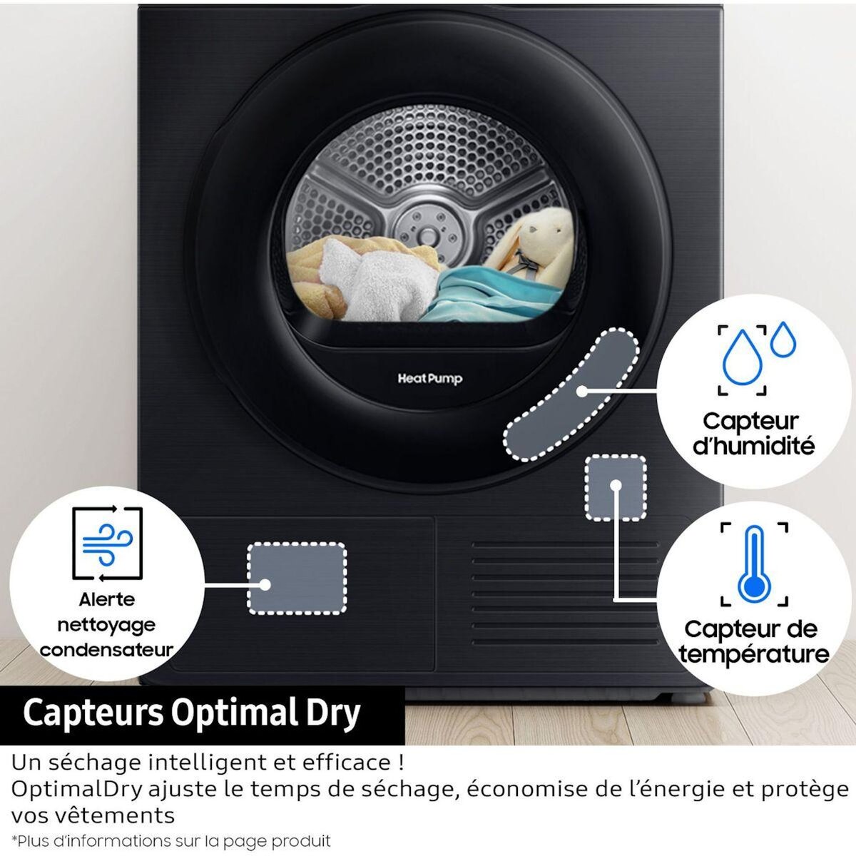 Samsung Sèche linge pompe à chaleur DV90DB7845GE