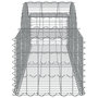 Voir la diapositive 5 : VIDAXL Paniers a gabions arques 2 pcs 200x50x40/60 cm fer galvanise