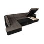Voir la diapositive 3 : BEST MOBILIER Chuck - canapé panoramique xxl - convertible avec coffre - 7 places - gauche