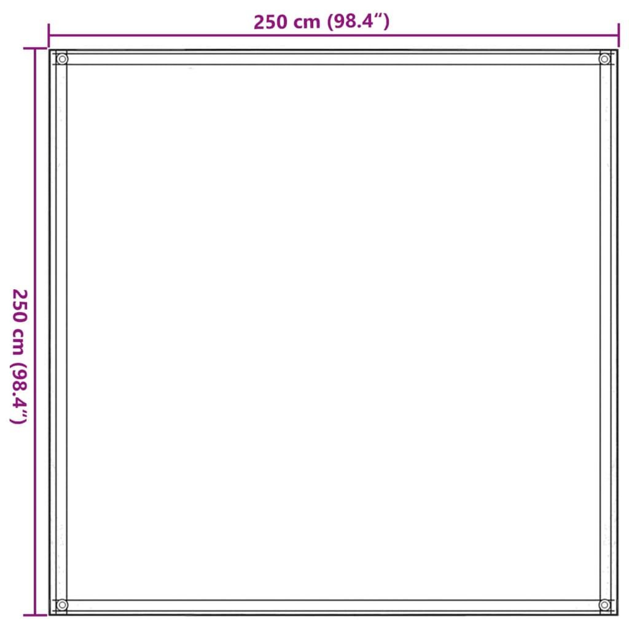 Voir la diapositive 6 : VIDAXL Tapis de tente beige 250x250 cm PEHD