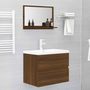 Voir la diapositive 5 : VIDAXL Miroir de bain Chene marron 60x10,5x37 cm Bois d'ingenierie