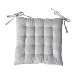 Paris Prix Galette de Chaise Piquée  Cambria  38x38cm Blanc Gris