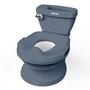 Voir la diapositive 1 : MARKET24 INGENUITY Mini Toilette enfant avec Réducteur de Toilette inclus, Chasse d'eau musicale et rangement lingette intégré Bleu