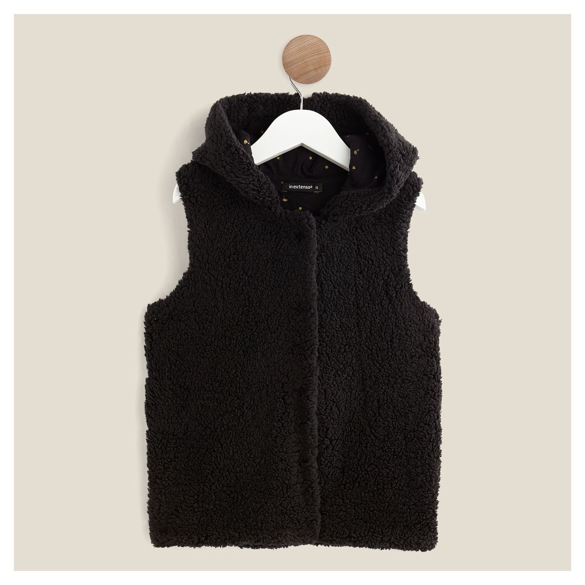IN EXTENSO Gilet en fourrure sans manches fille