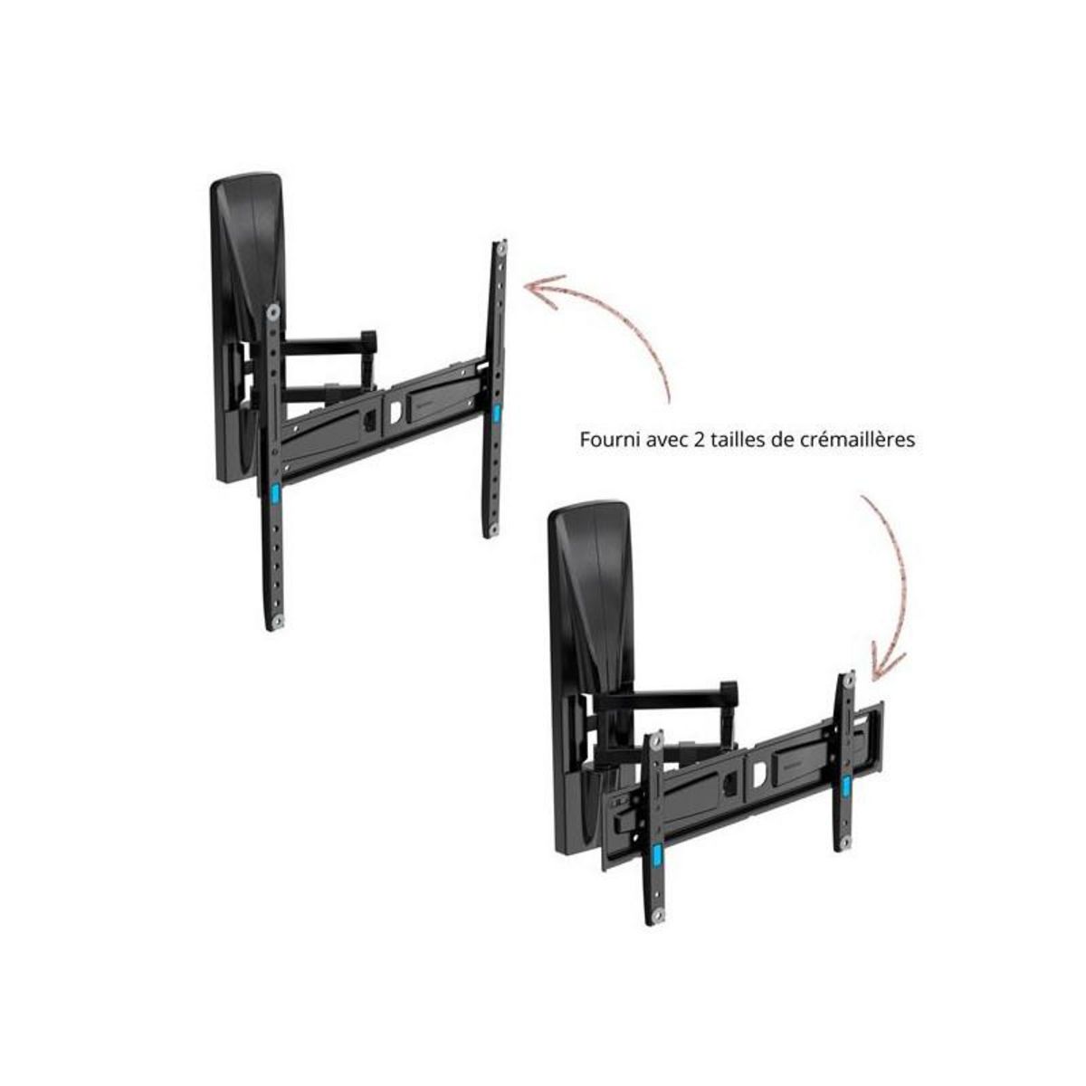 Meliconi SUPPORTS MURAUX TV - GAMMES TRANVERSES MELICONI - EXTRAXDR200400FBCG