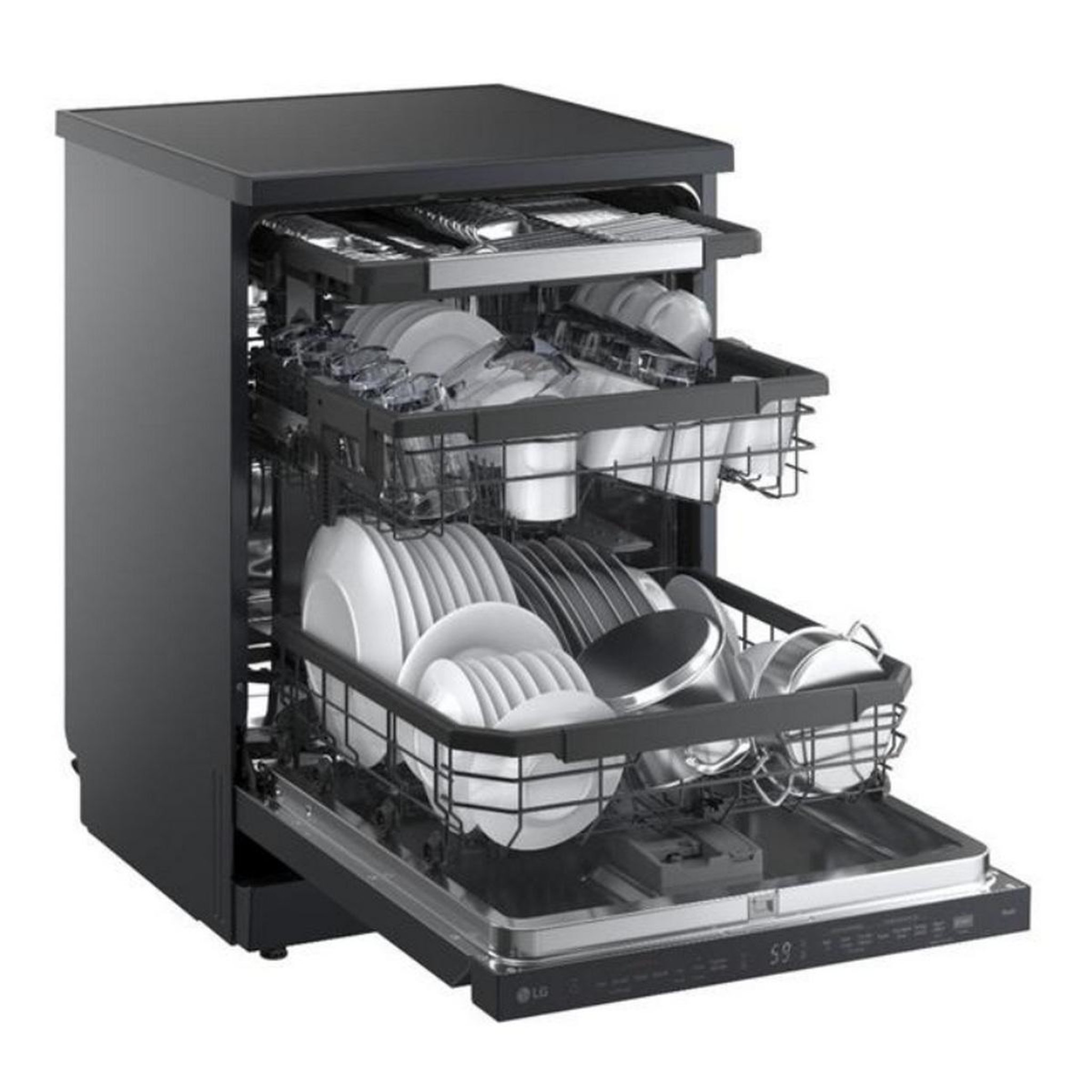 Voir la diapositive 6 : LG Lave-vaisselle 60cm 14 couverts 43db - DF375HMS