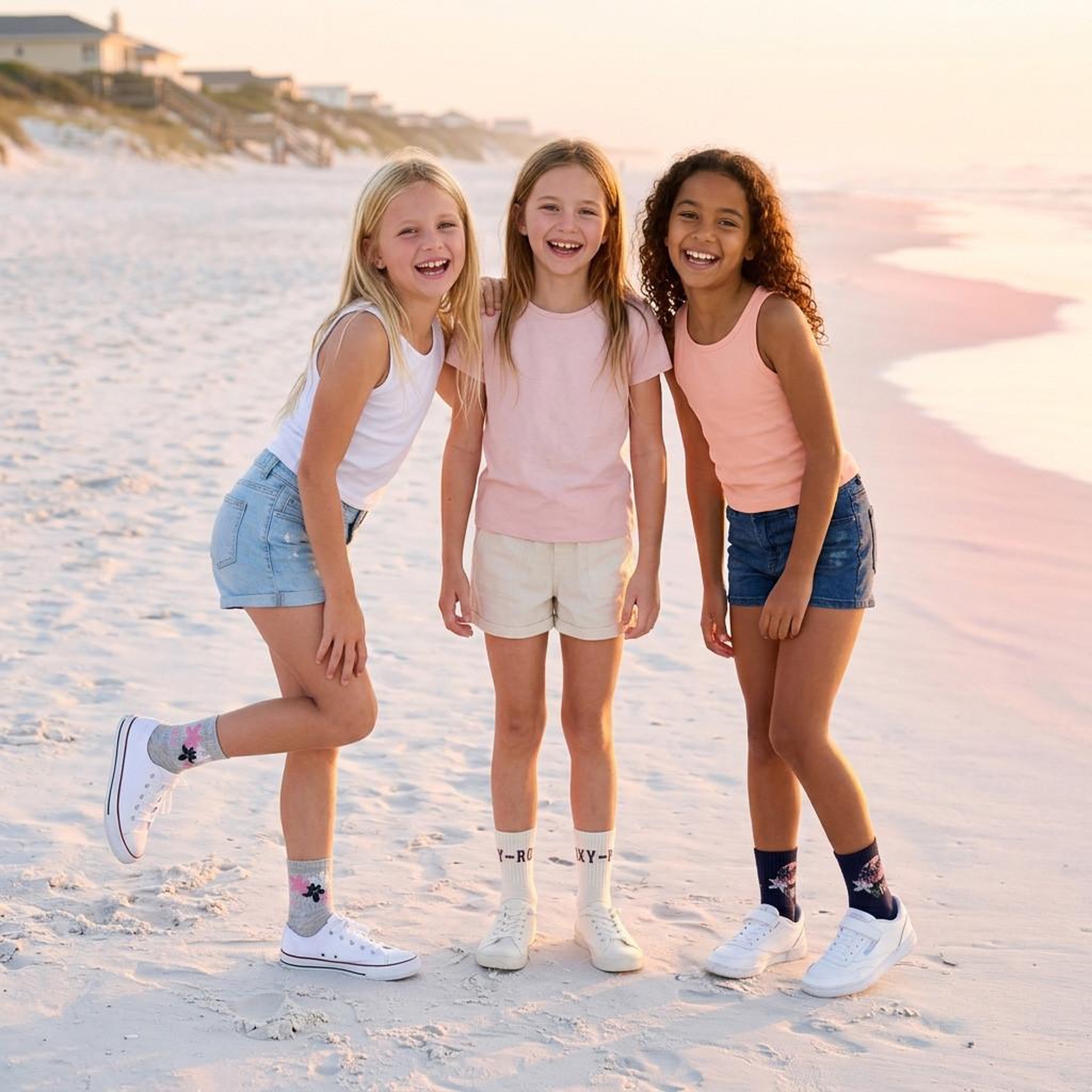 Voir la diapositive 6 : ROXY Roxy chaussettes fille sneaker pack 6 (lot) - coton respirant
