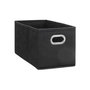 Voir la diapositive 2 : TOILINUX Lot de 2 Boites de rangement Largeur 31 x Hauteur 15 cm - Gris anthracite