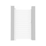 Habitat et Jardin Portillon aluminium  Eric  - 101.2 x 180.9 cm - Blanc