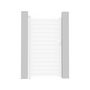 Voir la diapositive 1 : Habitat et Jardin Portillon aluminium  Eric  - 101.2 x 180.9 cm - Blanc
