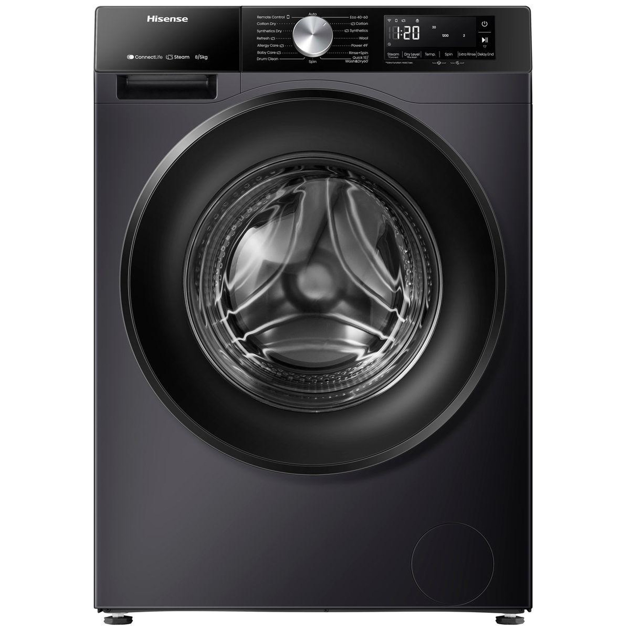 Voir la diapositive 1 : Hisense Lave linge séchant hublot wd3s8043bb3 purejetwash