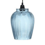 Paris Prix Lampe Suspension Design  Bianca  34cm Bleu