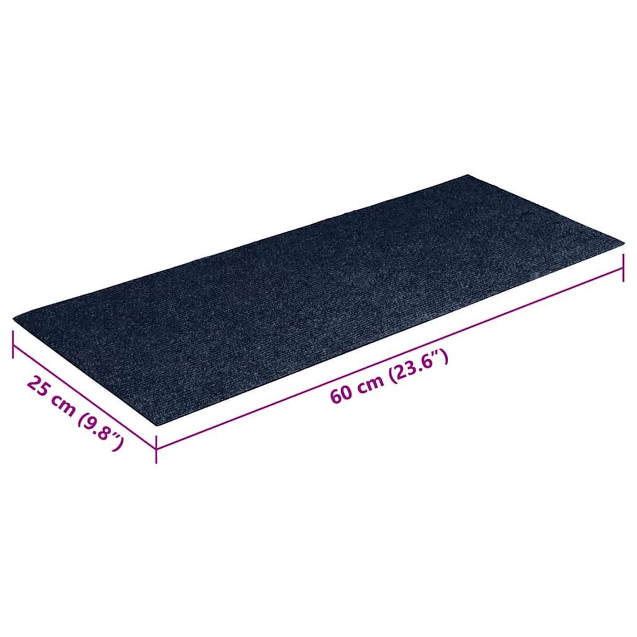 Voir la diapositive 6 : VIDAXL Tapis d'escalier auto-adhesifs 30 pcs bleu 60x25 cm