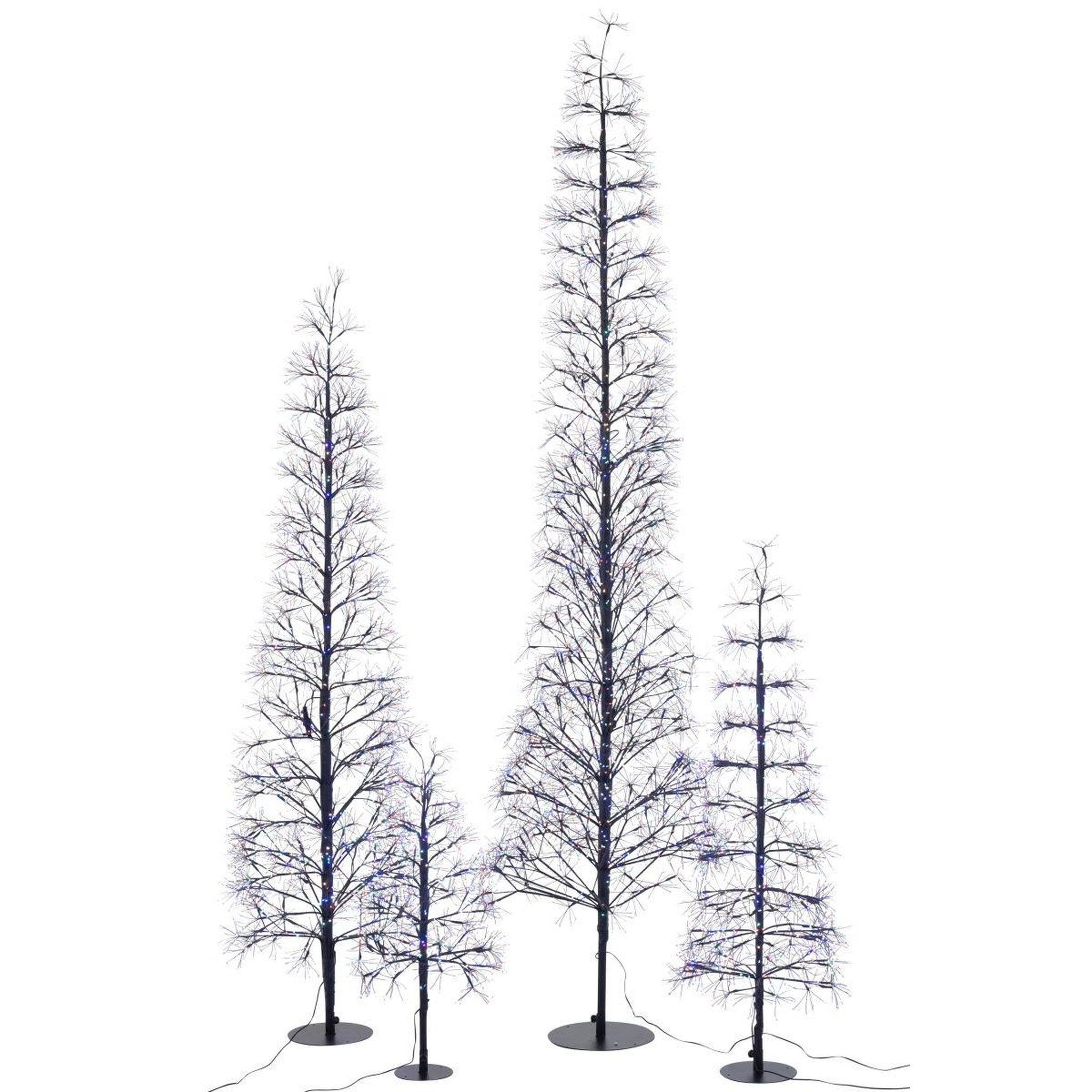 Voir la diapositive 5 : J-LINE Sapin à led en métal  grady  120cm multicolore