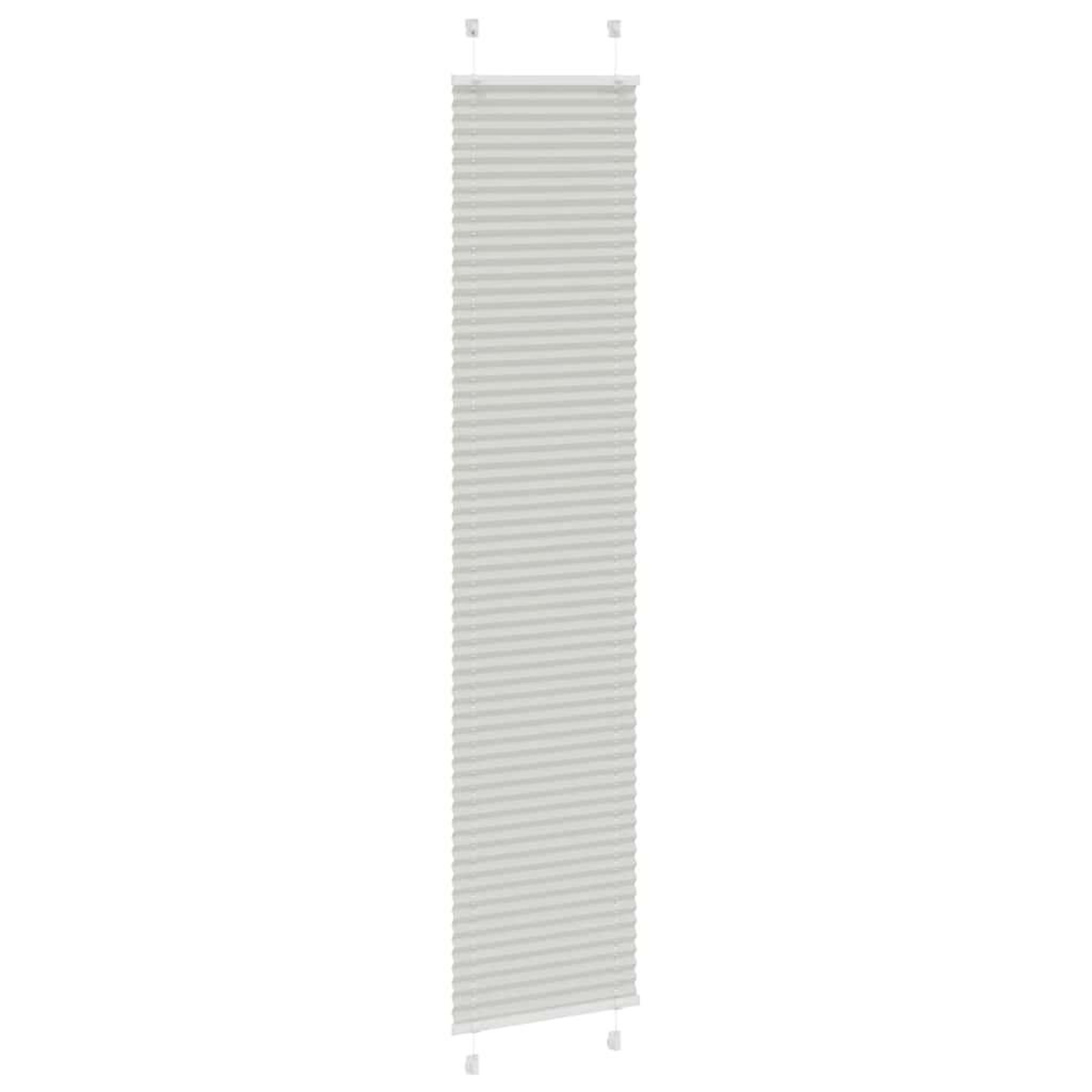 Voir la diapositive 3 : VIDAXL Store plisse gris clair 50x200 cm largeur du tissu 49,4 cm