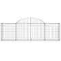 Voir la diapositive 4 : VIDAXL Paniers a gabions arques 18 pcs 200x30x60/80 cm Fer galvanise