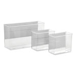 FIVE Lot de 3 Organiseurs Aimantés  Magnetic  28cm Transparent