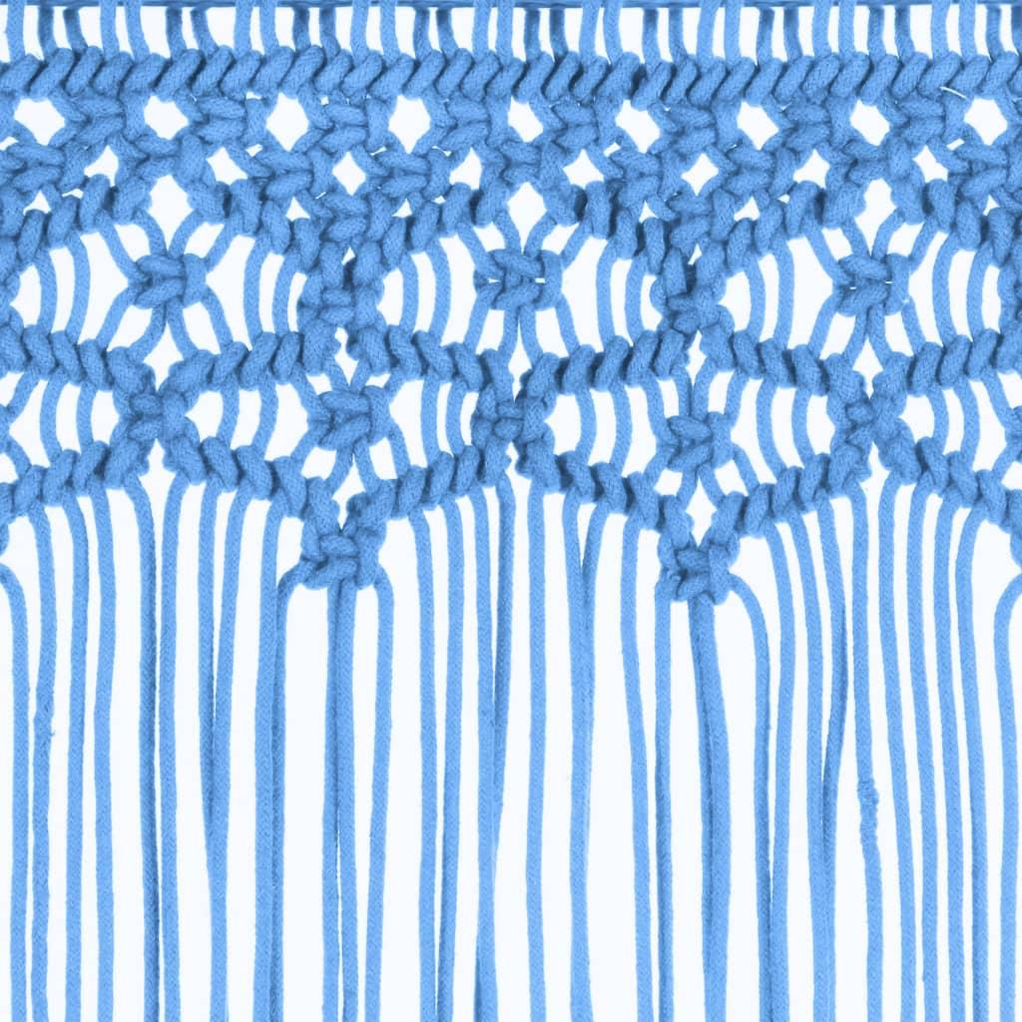 Voir la diapositive 4 : VIDAXL Rideau en macrame Bleu 140x240 cm Coton