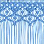 Voir la diapositive 4 : VIDAXL Rideau en macrame Bleu 140x240 cm Coton