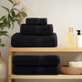 Voir la diapositive 3 : VIDAXL Serviettes de visage de qualité supérieure SOLUND 2 pcs noir