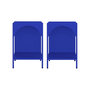 Voir la diapositive 2 : SWEEEK Lot de 2 tables de chevet. tables d'appoint en acier style industriel. bleu. L 35 x l 35 x H 52cm