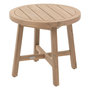 Voir la diapositive 1 : HESPERIDE Table de jardin d'appoint ronde en bois PAPOUASIE - Marron