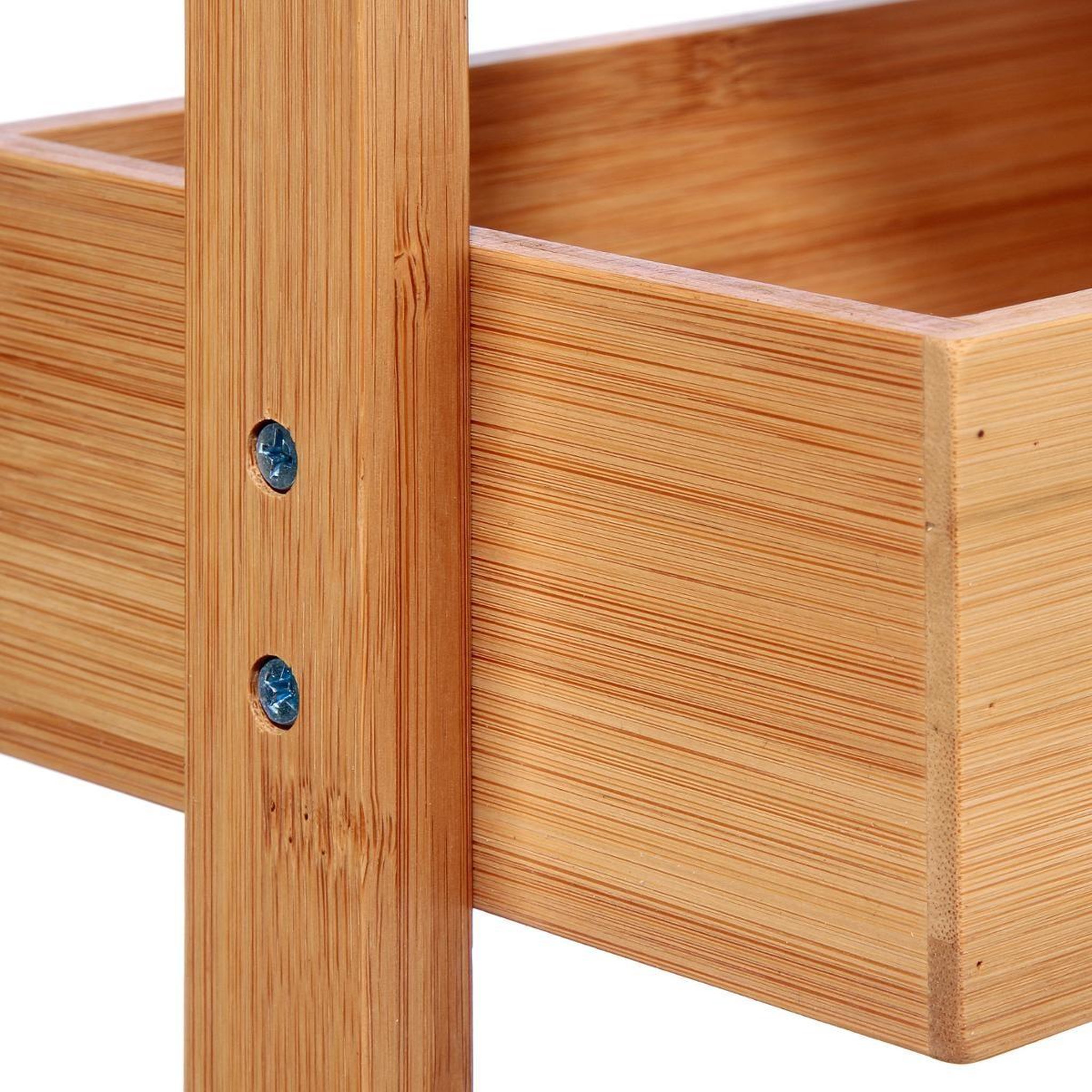 Voir la diapositive 3 : FIVE Étagère salle de bain 4 niveaux  bambou  88cm marron
