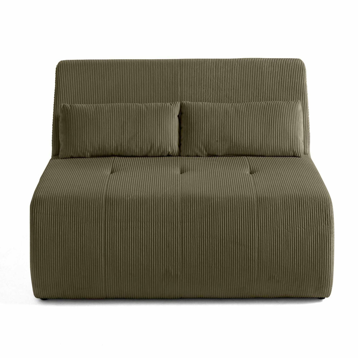 LISA DESIGN Onyx - canapé droit 2 places - en velours côtelé