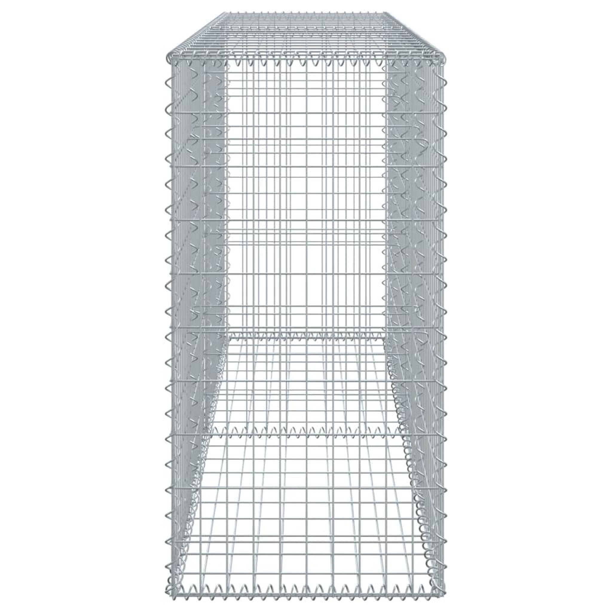Voir la diapositive 4 : VIDAXL Panier gabion avec couvercle 200x50x100 cm fer galvanise