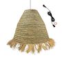 Voir la diapositive 4 : Lumisky Suspension d'extérieur avec câble BIG ANAFI Beige Fibre naturelle D100 cm