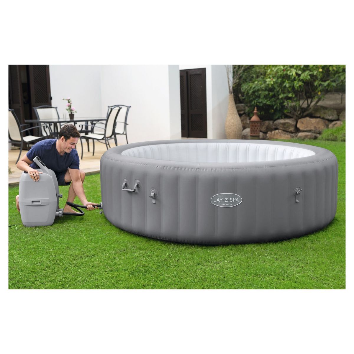 BESTWAY Spa gonflable rond - 6/8 places - Diam 2,36 x 0,71 m GRENADA