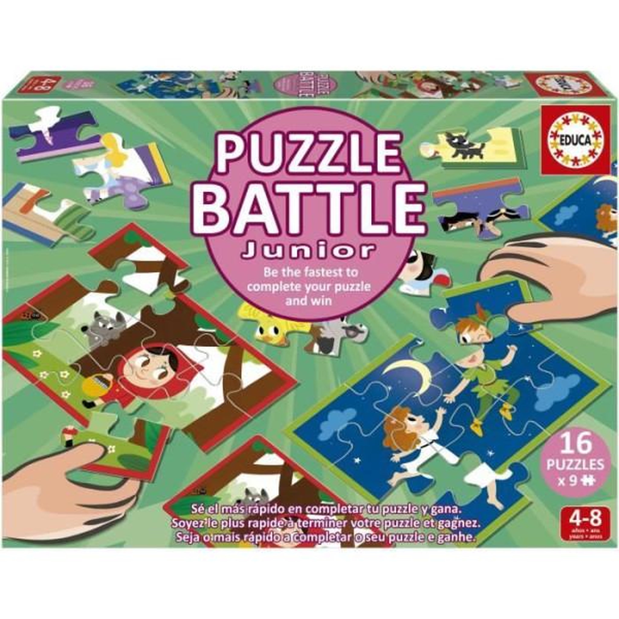 EDUCA Puzzle - educa - battle jr contes - 16 puzzles