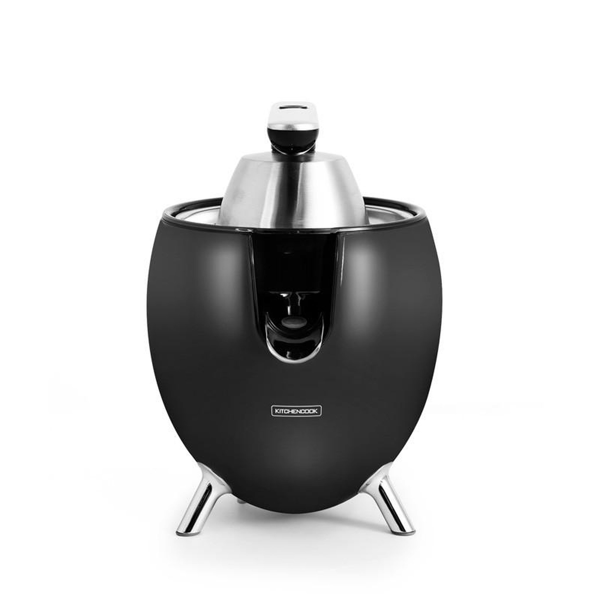 Voir la diapositive 4 : KITCHENCOOK Presse agrumes double cônes avec filtre en acier presspod noir mat kitchencook