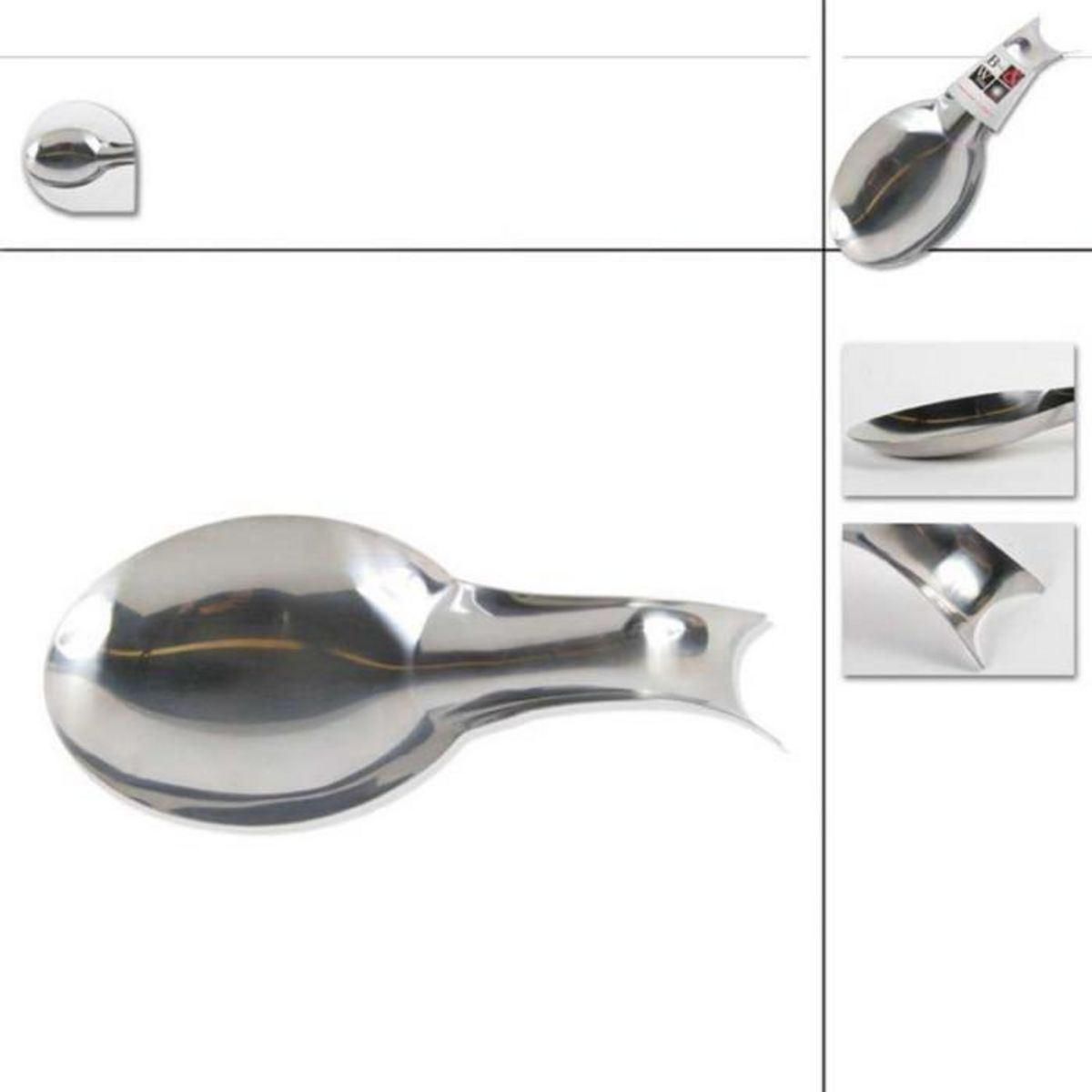 FIVE Repose Cuillère en Inox  Cuisiner  26cm Gris