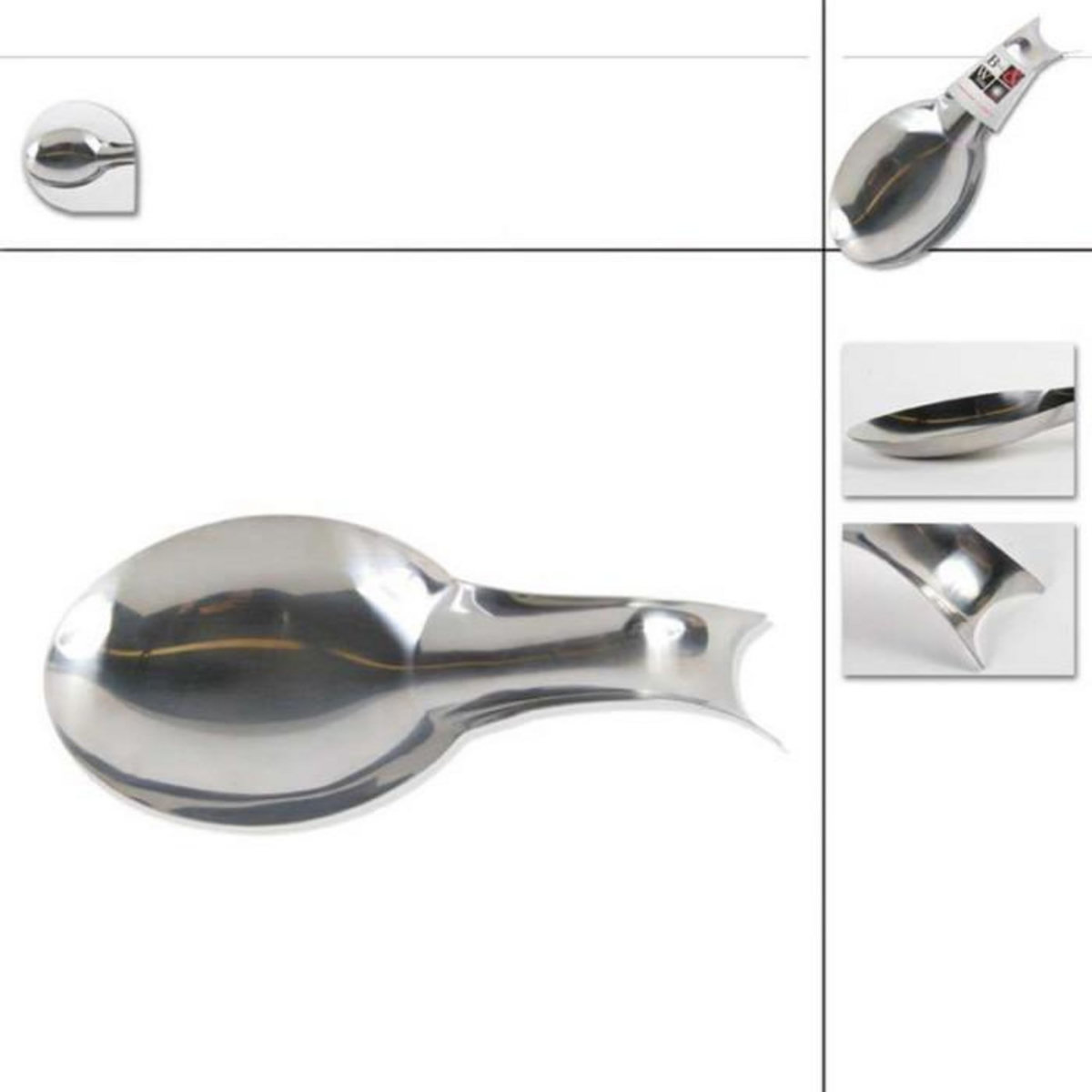 FIVE Repose Cuillère en Inox  Cuisiner  26cm Gris