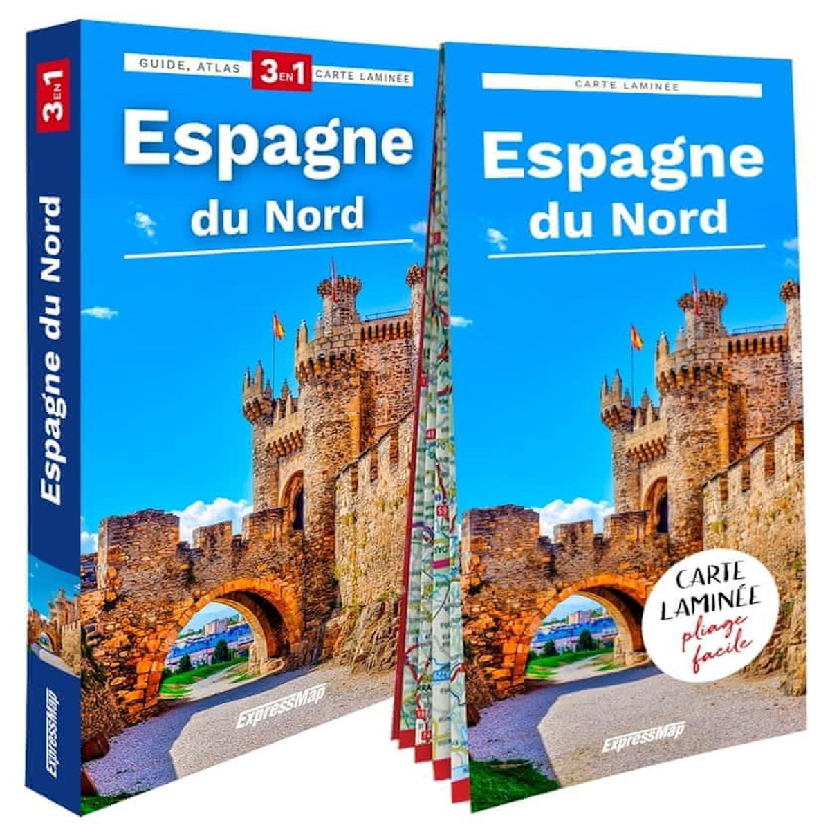 ESPAGNE DU NORD. GUIDE + ATLAS + CARTE LAMINEE 1/1 100 000, EDITION 2026, Rogala Larysa