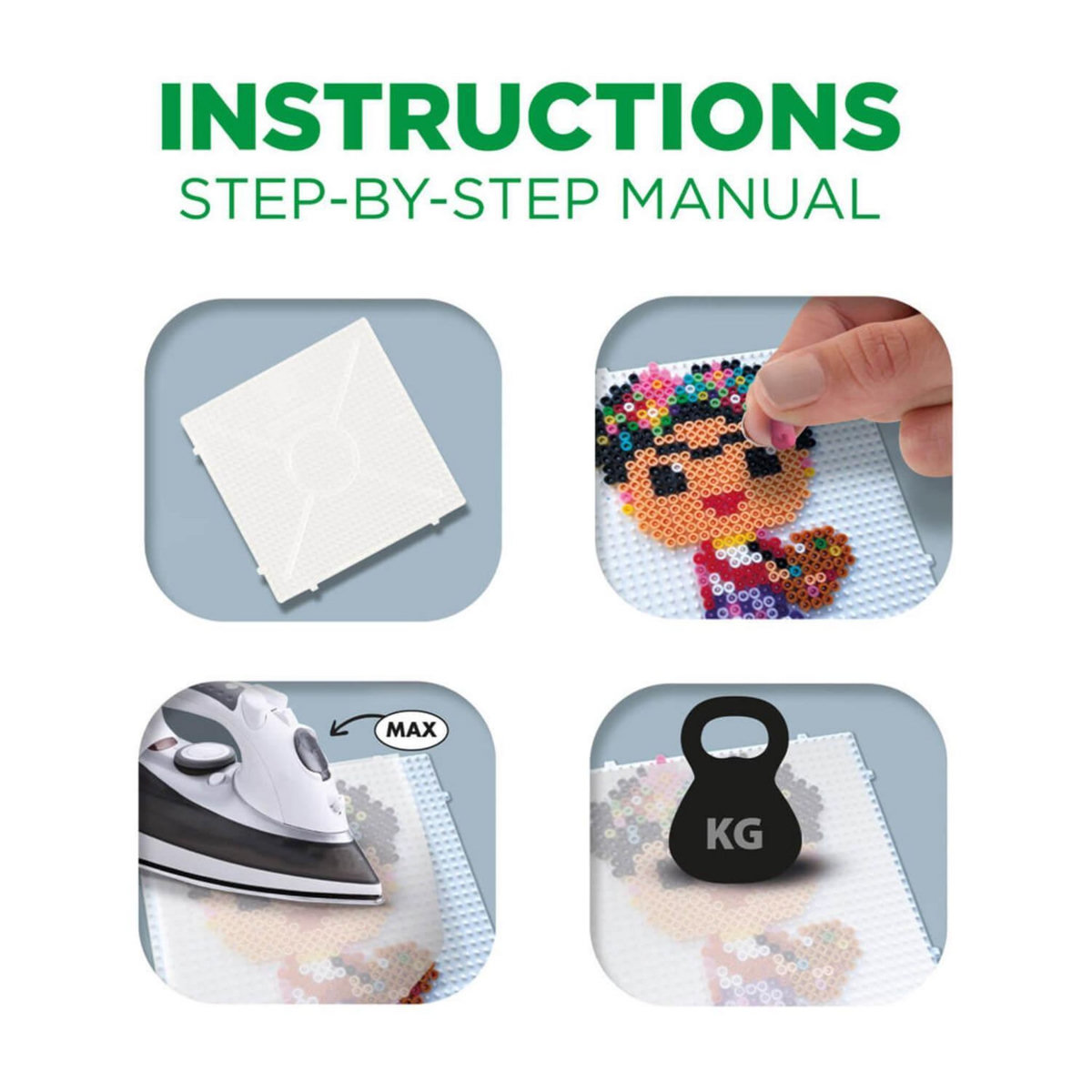 SES Creative Perles à repasser : Beedz Art : Mini artiste Frida Kahlo