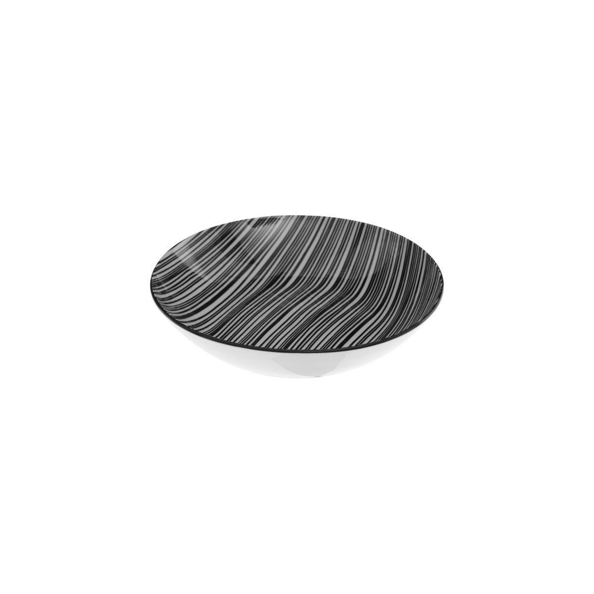 Voir la diapositive 4 : SECRET DE GOURMET Service de table 18 pièces  bohemia zèbre  27cm noir