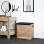 Voir la diapositive 6 : Paris Prix Panier à Linge Double Compartiments  Lou  58cm Naturel