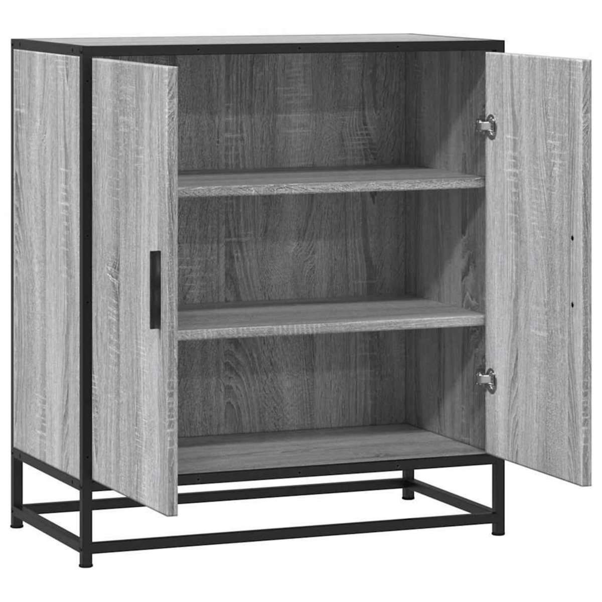 VIDAXL Buffet sonoma gris 68x35x76 cm bois d'ingenierie et metal