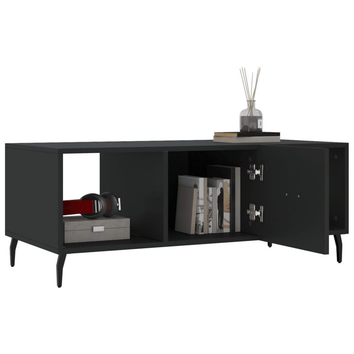 VIDAXL Table basse noir 102x50x40 cm bois d'ingenierie